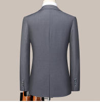 Traje De Boda Para Hombre Estilo Coreano Ajustado Dos Botones Conjunto Formal Con Pantalones De Alta Calidad Para Todas Las Estaciones - details 7