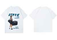 Camiseta Hip Hop Casual Para Hombres 2023 Estilo Harajuku Con Poster De Niña Japonesa Manga Corta Prenda Suelta De Algodón Impresión Gráfica De Calle - details 6