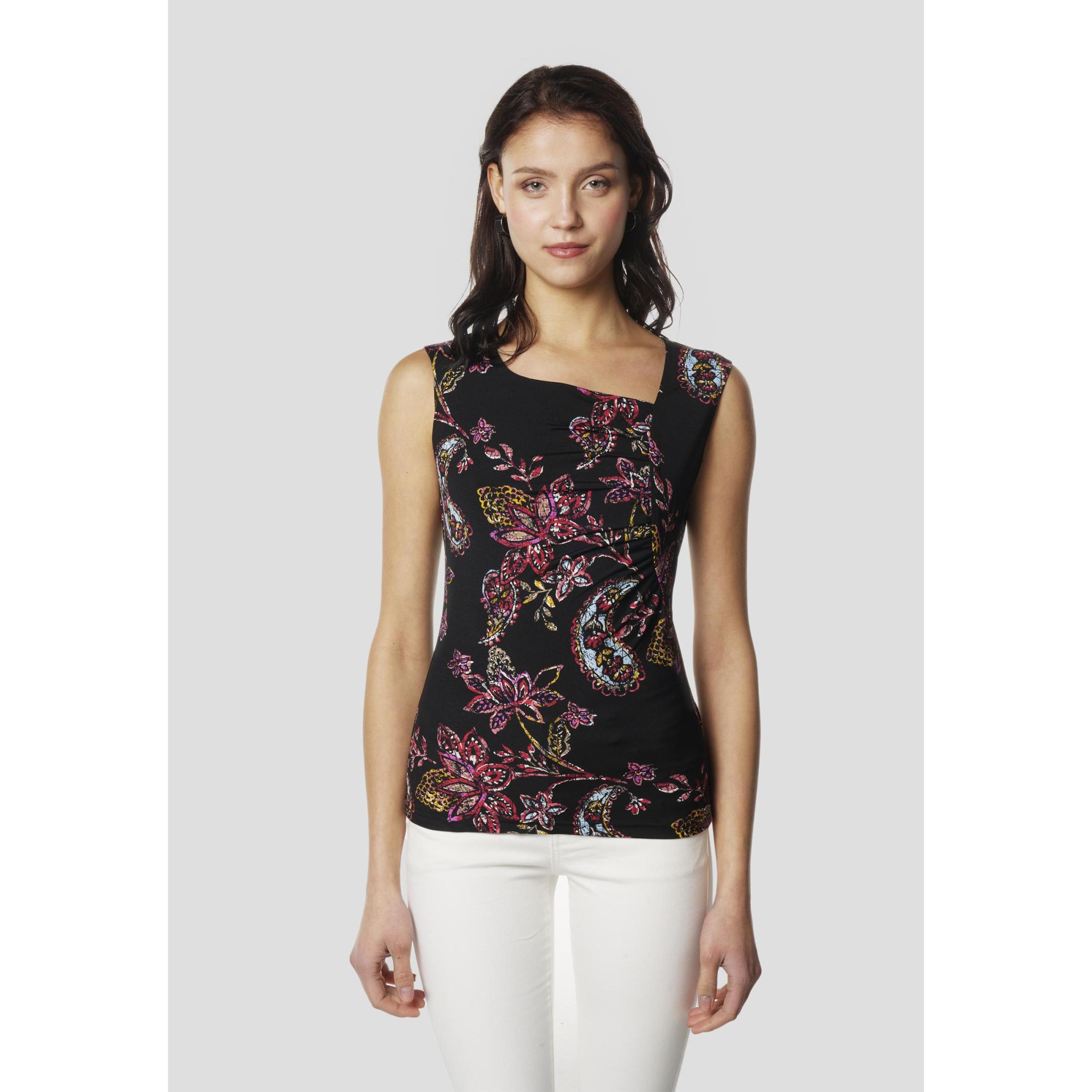 Koroshi Camiseta de tirantes estampada para mujer