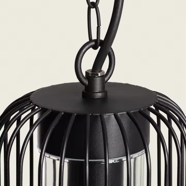 Ledkia Lámpara Colgante Exterior Acero Inoxidable Dadawa Negro - 1