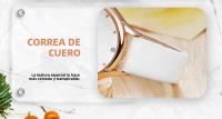 Reloj De Pulsera De Cuero Shengke Para Mujeres Moda Reloj De Bolsillo a Cuadros Resistente Al Agua Y Al Shock Blanco - details 12