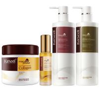 KARSEELL - Set Cuidado Capilar 1 Mascarilla Capilar 500ml. + 1 Aceite de Argán 50ml. + 1 Champú Hidratante 500ml.  + 1 Acondicionador Reparador 500ml. Colágeno Aceite de Argán Esencia de Maca Reparación Capilar Cabello Seco y Dañado - details 0