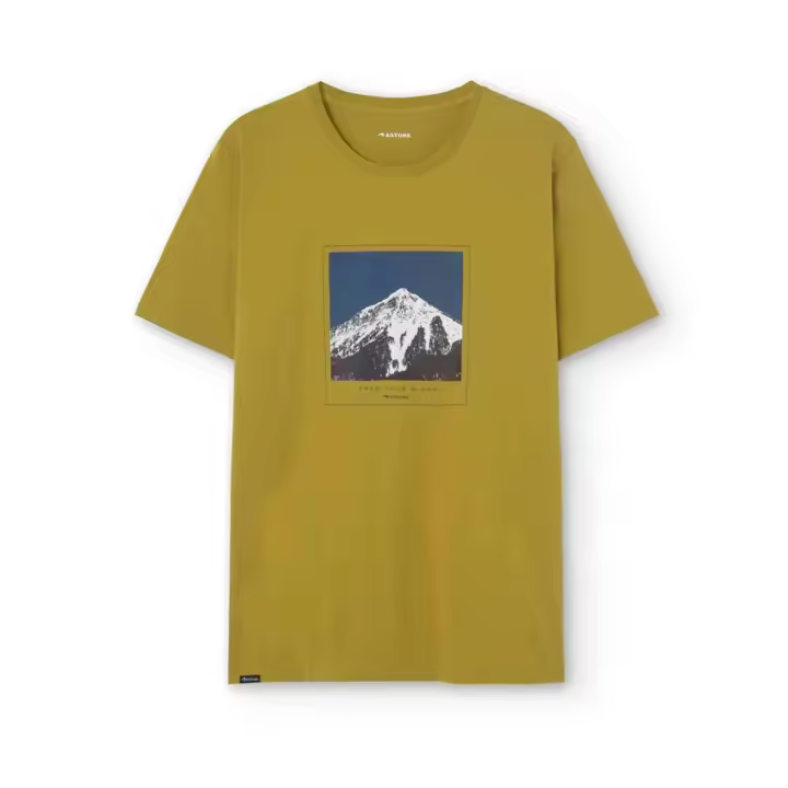 Camiseta de Manga Corta Astore Moritan para hombre en color amarillo - 1