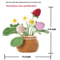 Kit De Inicio Para Crochet De Tulipanes Hechos a Mano DIY Para Adultos Y Niños Con Plantas En Macetas Herramienta Textil Para Mujeres - details 1