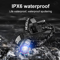 Lámpara Frontal Super Potente 9900LM Con Sensor IR 800W LED Luz De Mano Recargable 3500 Metro Para Pesca Y Camping - details 17