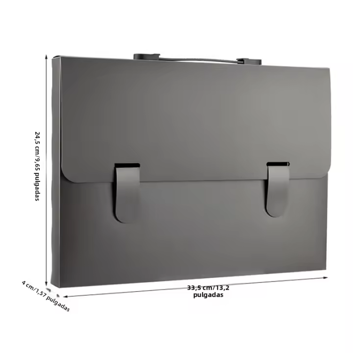 Caja De Almacenamiento Portátil Para Archivos A4 De 5 Colores Organizador De Documentos Para Estudiantes Y Oficina Suministros De Papelería - 1