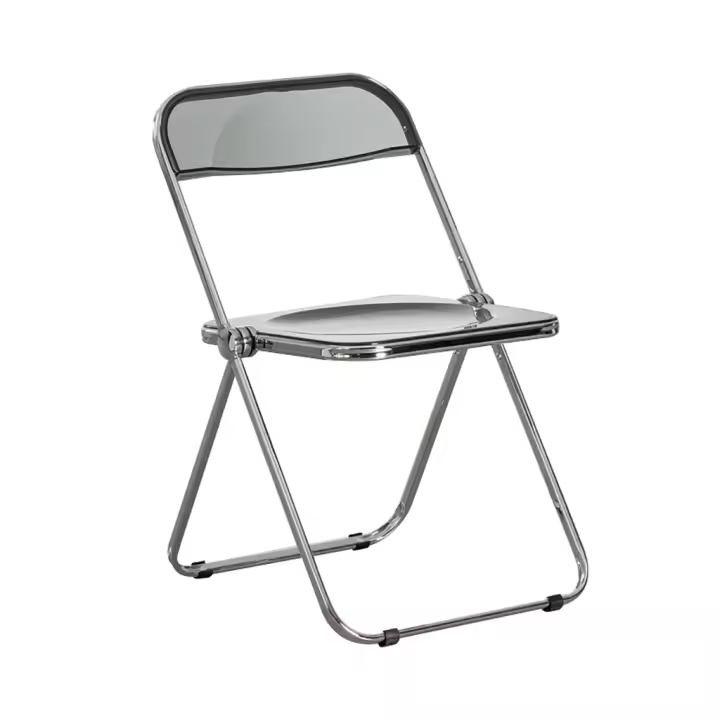 ORION91 Silla Plegable LYRAE Gris Ahumado 48x75x53cm Comedor Oficina Salón Teletrabajo Cocina - SpazioLuzio - 1