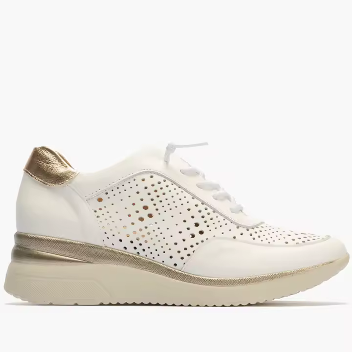 Deportivos Picados de Mujer Pitillos 10431 Blancos 100834  MARCAS MUJER Pitillos Sneakers Zapatos de sport - 1