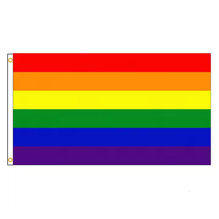 Bandera Arcoíris De Orgullo LGTB 90x150CM Decoración De Polyester Impresión Para Fiesta Y Uso Doméstico - 1