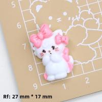 10Pcs Cabochones De Resina Planos Con Serie De Oso Gato Perro Dibujos Animados Para Manualidades Joyería Scrapbooking Decoración - details 7