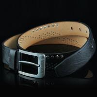 Cinturón De Cuero Genuino Para Hombres De Calidad Superior Con Hebilla Clásica Negocios Cowboy Vintage Ancho 3.7 Cm - details 2