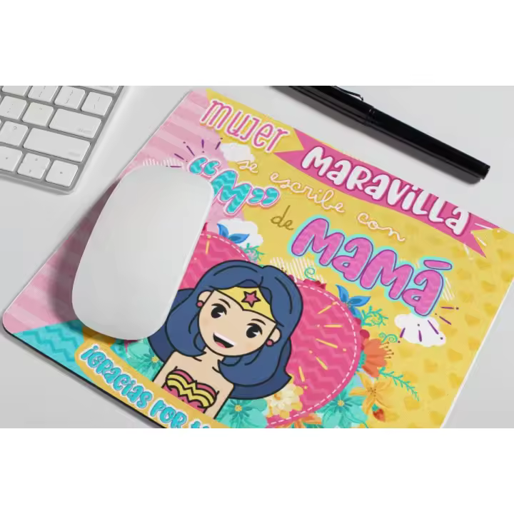 Alfombrilla para Raton mama ,DIA DE LA MADRE,8M,SUPER MAMA UNIDAD REGALO CUMPLEAÑOS oficina gamers ada y sus detalles - 1