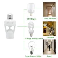 Soporte De Lámpara E27 Con Sensor De Movimiento PIR 360 Grados Y Luz LED No Ajustable Tiempo De Retardo Base De Diodo Emisor De Luz AC 100V-265V - details 3