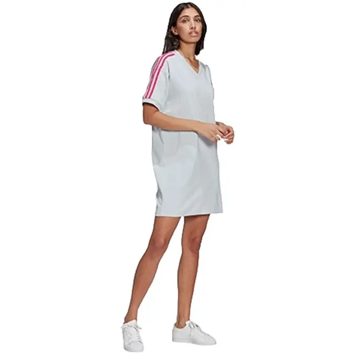 Camiseta Vestido Adidas  para mujer en color gris - 1
