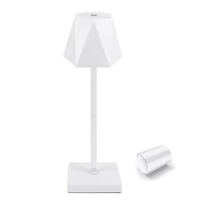 Lámpara De Mesa LED Recargable Sin Cable Para Dormitorio Y Oficina Luz De Estudio Móvil Toque 3 Colores Lámpara De Noche Portátil - 1
