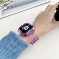Carcasa Transparente + Correa Para Apple Watch Series 9 8 7 6 SE 5 Compatible Con Iwatch 3 Correa De Plástico 38mm 40mm 42mm 44mm 45mm 49mm - details 9