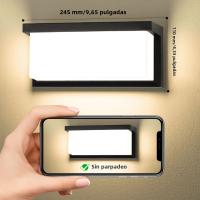 Lámpara De Pared Exterior LED Impermeable IP66 Con Sensor De Movimiento Iluminación Moderna Para Porche Balcón Jardín - details 8