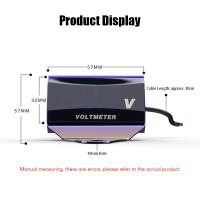 Voltímetro Digital Para Motocicleta DC 10-150V Con Pantalla LED Y Soporte Impermeable Prueba De Voltaje Y Monitor De Batería - details 1