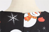 Vestido Midi Vintage Elegante Para Fiesta De Navidad Mujer Con Cintura Alta Manga Corta Vestido De Promoción Jurk Robe - details 43