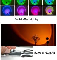 Lámpara De USB Proyector De Atardecer Luz De Ambiente Para Sala De Estar Y Dormitorio Decoración De Pared Luz Nocturna Para Fotografía - details 3