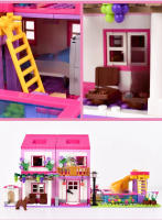 Bloques De Construcción Friends City Sets Villa De Verano Castillo Con Piscina Para Niñas Juguete Educativo Decorativo Para Niños - details 4