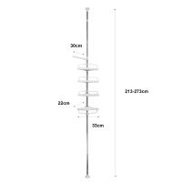 Estantería Telescópica de Baño 213 a 273 cm Nyana Home – 4 Estantes Ajustables – Sin Taladro – Acero Inoxidable - details 1