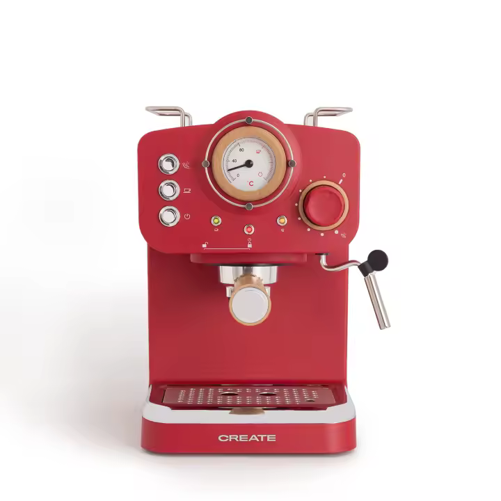 CREATE - Cafetera express acabado mate Presión 20 bar Capacidad 1,25L - THERA RETRO - 1