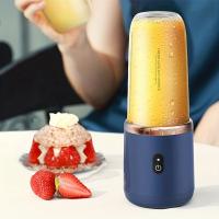 Batidor De Frutas Portátil Eléctrico Doble Copa Máquina De Batido Y Smoothies Auxiliar De Cocina Para Bebidas Y Alimentos - details 3