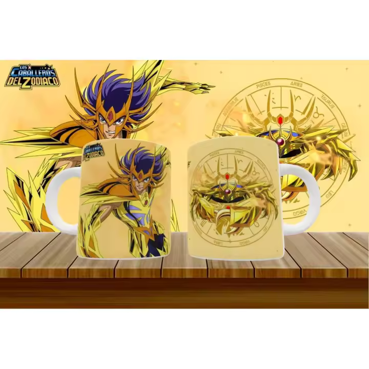 STAMINA Tazas de los Caballeros del Zodiaco Dibujos de los Años 80 | Elige Tu Signo del Zodiaco y Revive aquellos Momentos - 1