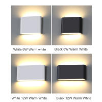 Lámpara De Pared LED Impermeable 12W Moderna Aluminio Luz De Jardín Puerta De Porche Decorativa IP65 110V 220V - details 5
