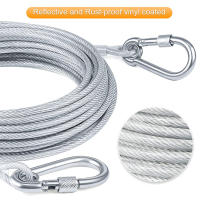 Cable De Atadura Para Perros 4.6m/9m/15m Correa De Jardín Con Clip De Alta Calidad Para Perros Menores De 250 Lbs - details 0