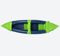 Kayaks hinchables 2 personas Max 2 asientos con remo verde/azul 53x81x325 cm - details 1