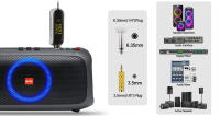 Sistema De Micrófono Inalámbrico De Doble Canal UHF Con ECHO Metal Cordless Para Karaoke Bodas Fiesta Iglesia 60m Rango De Comunicación - details 11