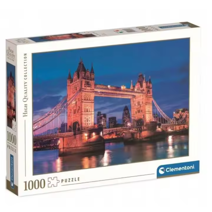 Puzzle 1000 Piezas Puente de la Torre de Londres al Anochecer Clementoni - 1