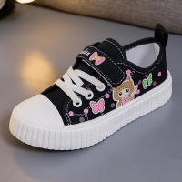 Zapatos De Lona Para Niños Y Niñas Cuatro Estaciones Blancos Suaves Antideslizantes Casuales Tallas 3-15 Años Cierre Con Hebilla - details 2