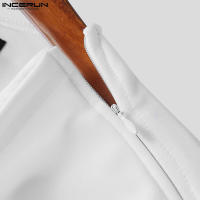 INCERUN Conjunto De Moda Para Hombre Estilo Musulmán Camiseta Larga Y Pantalones 2 Piezas Streetwear Casual Tejido Knit Talla S-5XL - details 20