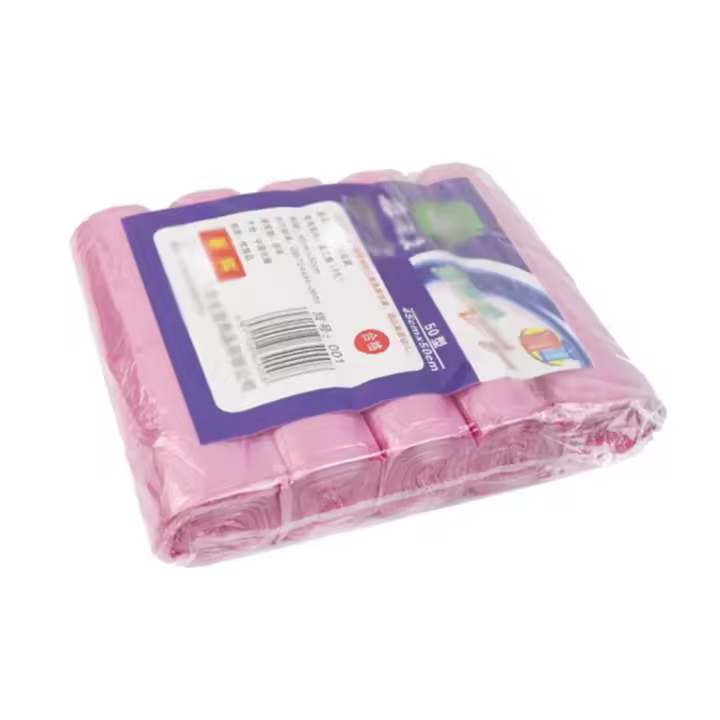 Cinco Rollos De 100 Contenedores De Basura Desechables Pequeños Bolsas De Basura Portátiles Para Oficina Y Cocina - 1