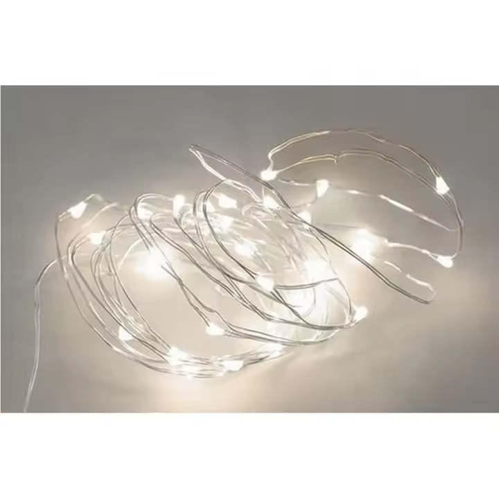 DESTELLO S.L. Guirnalda Led Lenteja Ancha Blanco Frío 20 Metros - Iluminación Decorativa - 1
