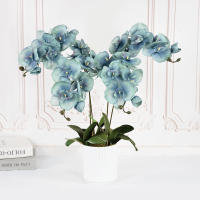 1pc Arco De Mariposa De Seda Con 9 Cabezas Orquídea Falsa 69/100CM Para Decoración De Hogar Y Bodas Flores Artificiales Para Decoración Interior - details 7
