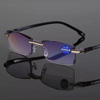 Gafas De Lectura Antir Luz Azul Vintage Ultraligera Para Mujer Y Hombre Gafas Opticas Presbicia Sin Montura Para Ojos - details 19