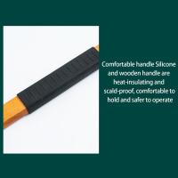 Herraje de Barbacoa con Manguera de Madera carcasa antideslizante no pegajosa - details 0