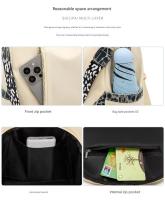 Oxford lienzo estampado de Leopardo Bolsa de hombro Femenino casual versátil Viaje mochila Bolso ligero Bolso de moda - details 3