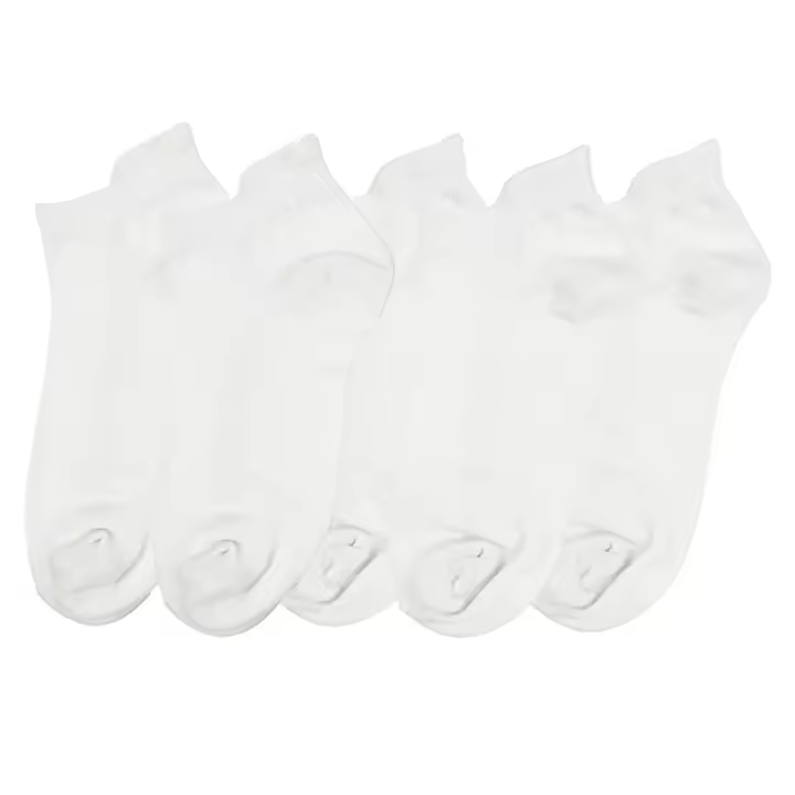 Calcetines Para Mujer De Primavera Y Verano Finos De Color Sólido Antiolor Absorbentes Transpirables Con Malla Calcetines De Bote - 1