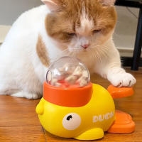 Dispensador De Alimentos En Forma De Pato Amarillo Interactivo Para Gatos Juguete De Entretención Para Perros Durable De Plástico Rompe Monotonía Y Aumenta El Uso De La Cabeza - details 0