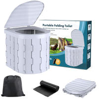 Inodoro Portátil plegable para Camping y Emergencias - Plástico Duro-ligero y fácil de Limpiar - details 1