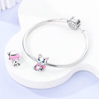 Encantadores Colgantes De Animales De Plata Para Mujer Joyería De Pulsera Y Collar Forma Irregular Sin Certificación - details 149