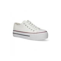 KTEY 46 MSM892 Zapatillas de lona mujer 21440 XL BASQUET DOBLE PISO NAPA BLANCO - details 2