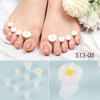 8 Pcs/Pack Separadores De Dedos De Pies En Forma De Margarita De Silicona Suave Para Pedicura Y Arte De Uñas Herramientas Para Espaciadores De Dedos De Pie - details 9
