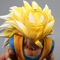 Figura De Acción Dragon Ball 20cm Gk Goku Semi-Cabeza Super Saiyan Modelo Hecho a Mano Estatua De Colección Decoración Juguete Regalo - details 9