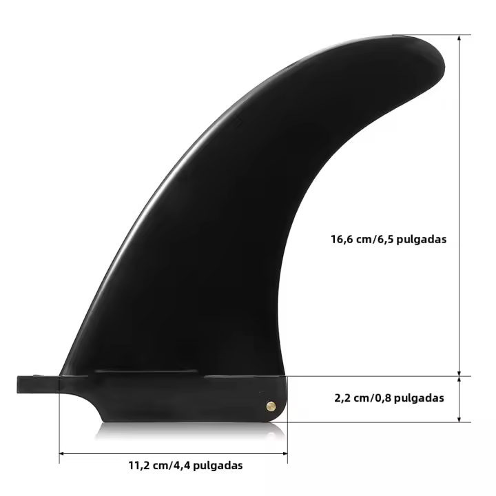 SUP Fin Central Para Tabla De Surfeo Y Paddleboard Nylon Tamaños Variados 6.5'' / 7.5'' / 8'' / 9'' / 10'' Accesorio Deportivo Unisex - 1